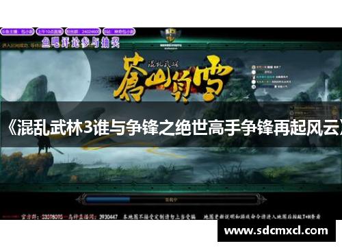 《混乱武林3谁与争锋之绝世高手争锋再起风云》